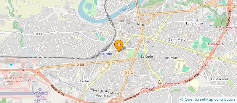 localisation de l'entreprise CABINET VETERINAIRE DU HETRE à ALBI