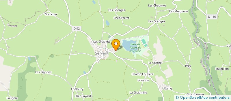 localisation de l'entreprise CABINET VETERINAIRE DU PAYS DE MENAT  MENAT