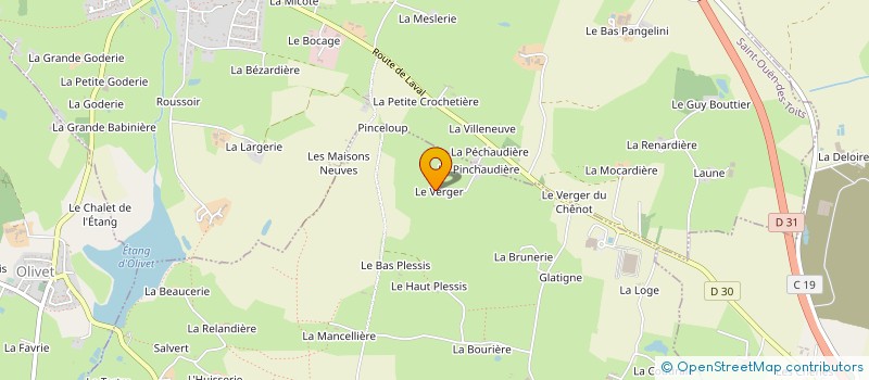 localisation de l'entreprise CABINET VETERINAIRE MEDICO-CHIRURGICAL DE SAINT BERTHEVIN à SAINT-BERTHEVIN