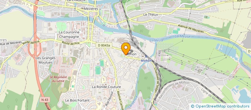 localisation de l'entreprise CABINET VETERINAIRE SAINT LIE  CHARLEVILLE-MEZIERES