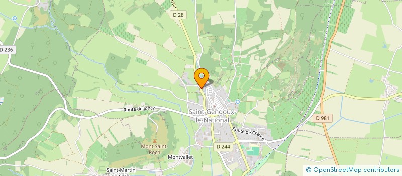 localisation de l'entreprise CABINET VETERINAIRES DES TROUBADOURS  SAINT-GENGOUX-LE-NATIONAL