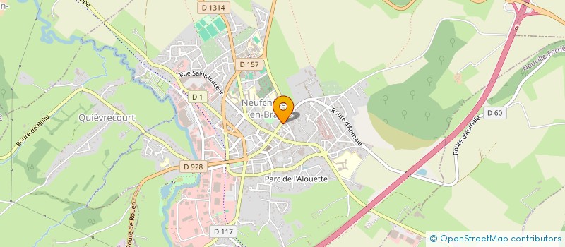 localisation de l'entreprise CABINET VETERINAIRES TROUDE M SAVALLE B à NEUFCHATEL-EN-BRAY
