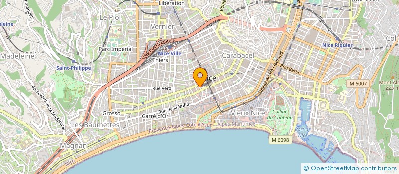 localisation de l'entreprise CABINET VIDAL ET GUILLON à NICE