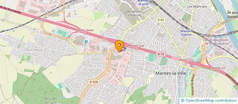 localisation de l'entreprise CABINET VILLAIN SA à MANTES-LA-VILLE