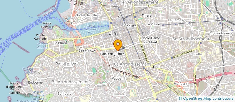 localisation de l'entreprise CABINET VINCENSINI  MARSEILLE