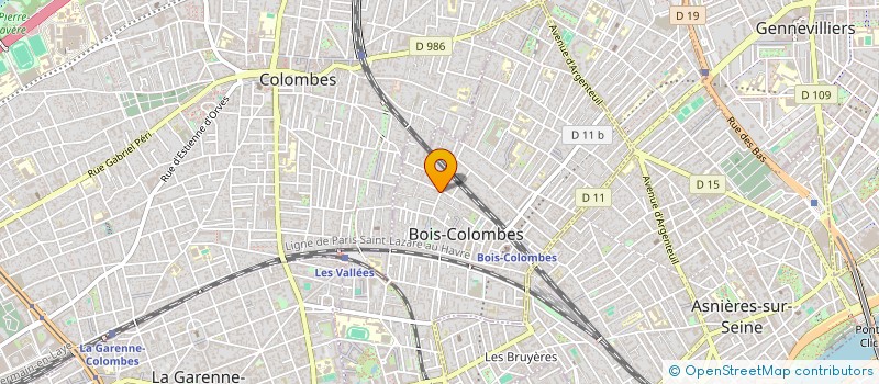 localisation de l'entreprise CABINET VINCENT à BOIS-COLOMBES