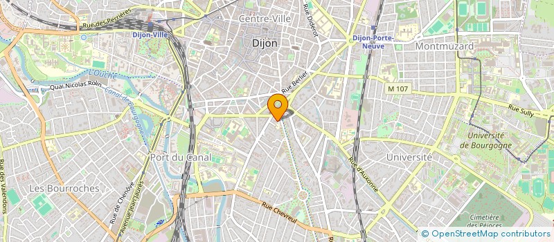 localisation de l'entreprise CABINET VINCENT à DIJON