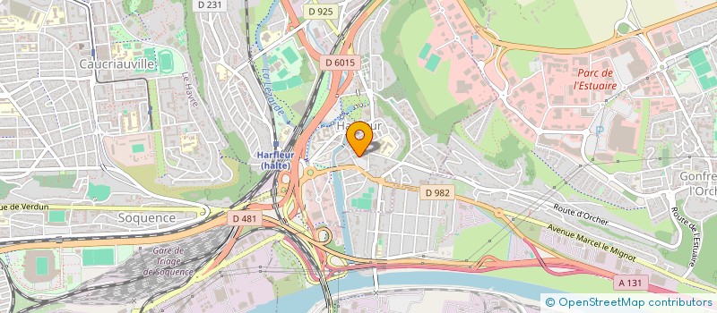 localisation de l'entreprise CABINET VINCENT ARRESTIER  HARFLEUR