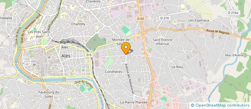 localisation de l'entreprise CABINET VINCENT VIAL à ALES