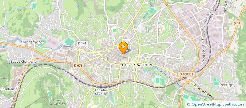 localisation de l'entreprise CABINET VIRGINIE LOMBARDOT à LONS-LE-SAUNIER