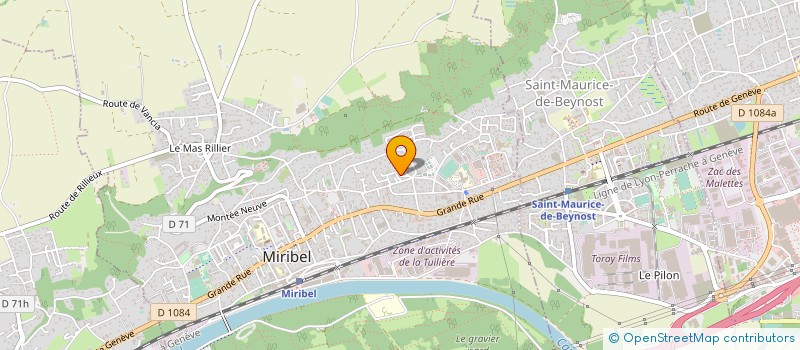 localisation de l'entreprise CABINET VISION FRANCE à SAINT-MAURICE-DE-BEYNOST