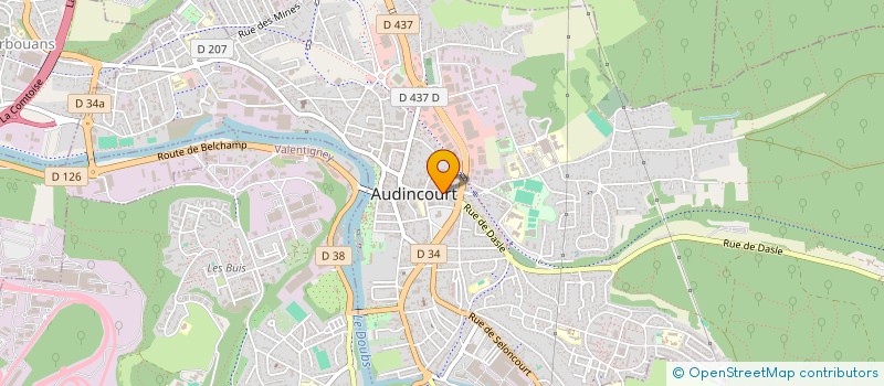 localisation de l'entreprise CABINET VOISARD IMMOBILIER  AUDINCOURT