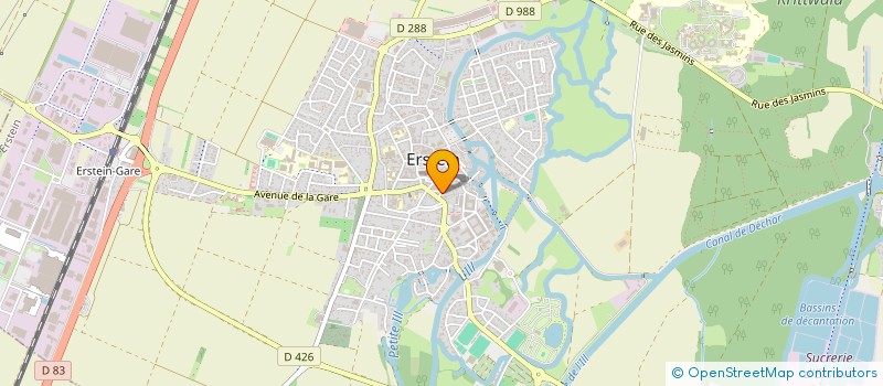 localisation de l'entreprise CABINET WADEL ET SCHAETZEL  ERSTEIN