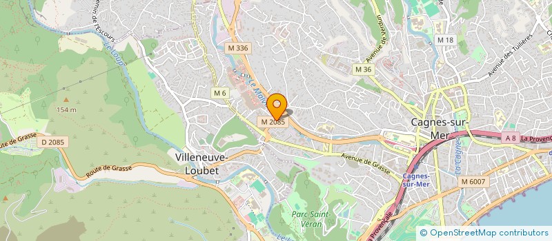 localisation de l'entreprise CABINET WDB RIVIERA  CAGNES-SUR-MER