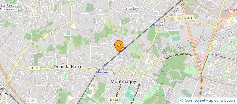 localisation de l'entreprise CABINET XAVIER VAN DER HAEGEN  DEUIL-LA-BARRE