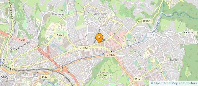 localisation de l'entreprise CABINET YANN FAURE à SAINT-ALBAN-LEYSSE