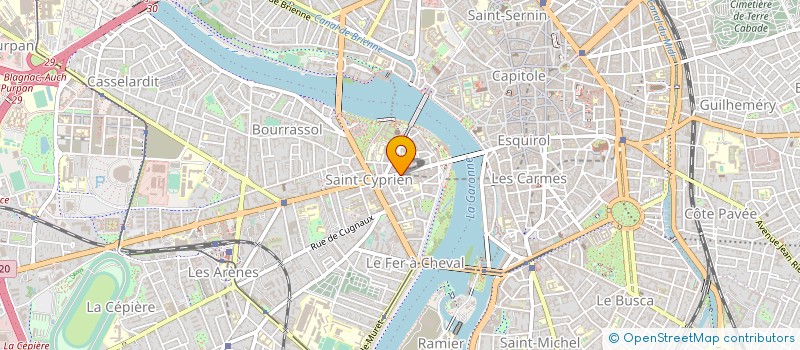 localisation de l'entreprise CABINET YVES BONNET à TOULOUSE
