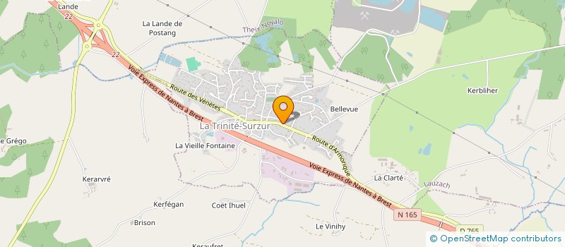 localisation de l'entreprise CABINET YVES FORGIARINI à LA TRINITE-SURZUR