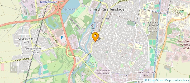 localisation de l'entreprise CABINET ZIMMERMANN ML  ILLKIRCH-GRAFFENSTADEN