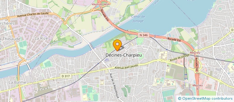 localisation de l'entreprise CABINET ZOLEMIAN  DECINES-CHARPIEU