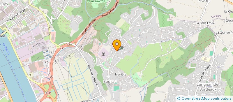 localisation de l'entreprise CABINETS CHARIGLIONE  BOULIAC
