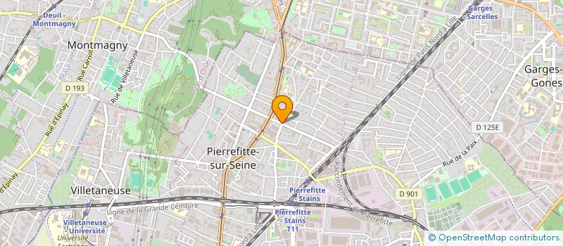 localisation de l'entreprise CABINETS D INFIRMIERS DU 41 BD C D GAULL à PIERREFITTE-SUR-SEINE