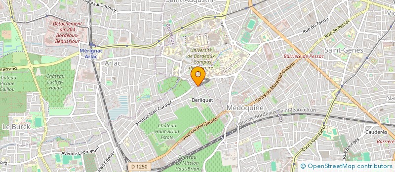 localisation de l'entreprise CABINETS DE BETHMANN  PESSAC