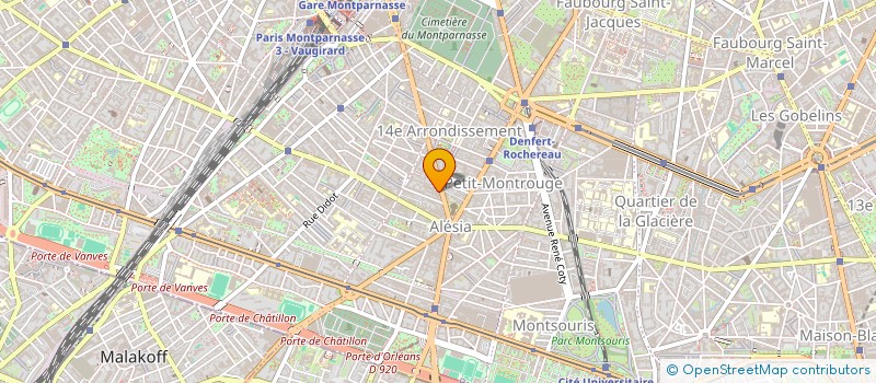 localisation de l'entreprise CABINETS DU MAINE  PARIS