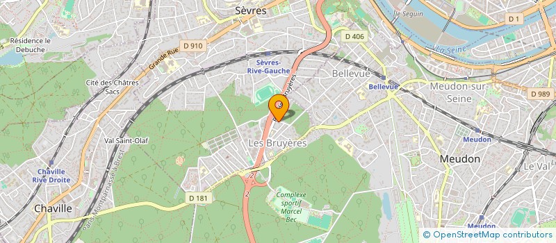 localisation de l'entreprise CABINOTEL à SEVRES