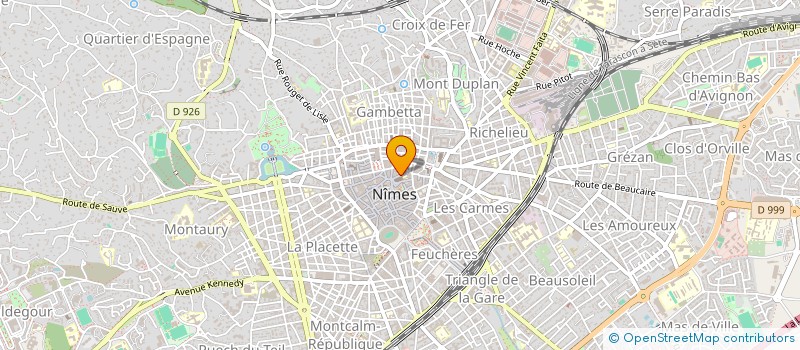 localisation de l'entreprise CABIONET D'OSTEOPATHIE PORTES  NIMES