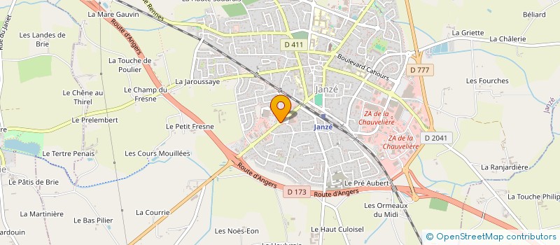 localisation de l'entreprise CABIZ JANZE  JANZE