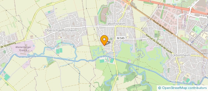 localisation de l'entreprise CABKINE  WOLFISHEIM