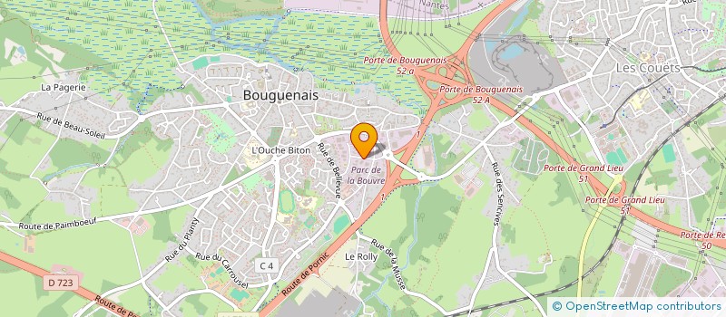localisation de l'entreprise CABLAGE D4ARMOIRE ELECTRIQUES BATIMENT ET INDUSTRIES à BOUGUENAIS