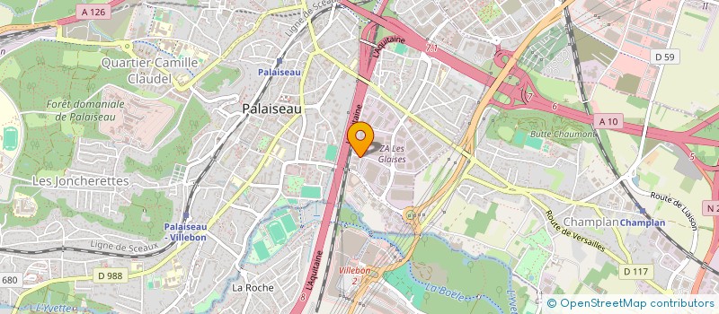 localisation de l'entreprise CABLAGE ELECTRONIQUE DU PLESSIS ROBINSON à PALAISEAU