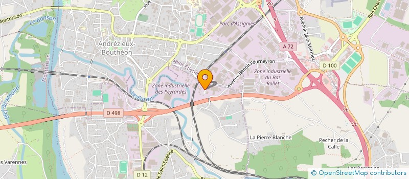 localisation de l'entreprise CABLAGE INDUSTRIEL FOREZIEN  SAINT-JUST-SAINT-RAMBERT