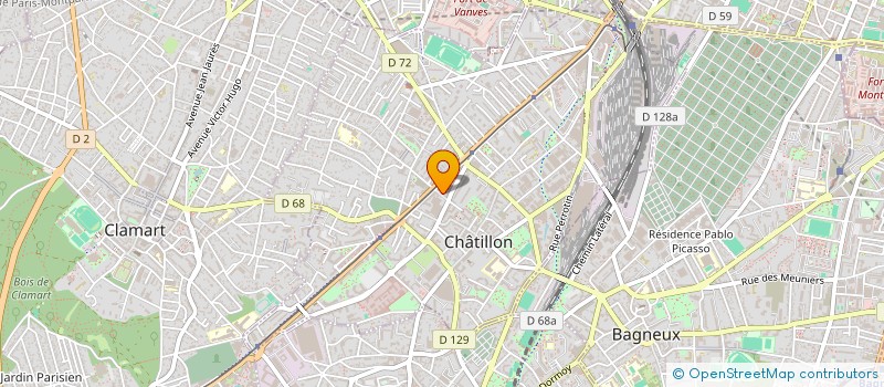 localisation de l'entreprise CABLAGE PROFESSIONNEL D EURE ET LOIR à CHATILLON