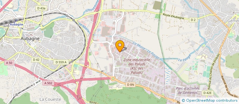 localisation de l'entreprise CABLAGES SERVICES à AUBAGNE