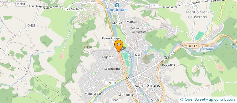 localisation de l'entreprise CABLAS à SAINT-GIRONS