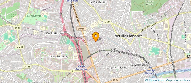 localisation de l'entreprise CABLECOM à FONTENAY-SOUS-BOIS