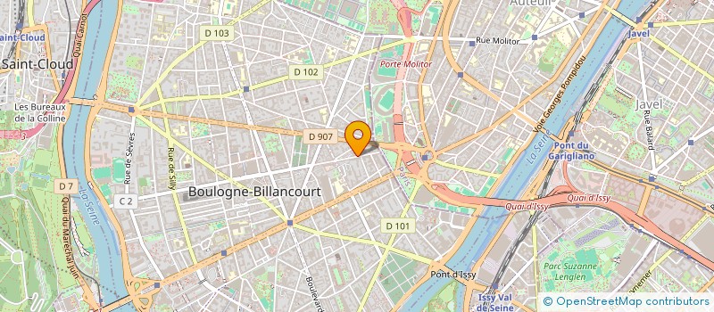 localisation de l'entreprise CABLING NETWORK à BOULOGNE-BILLANCOURT
