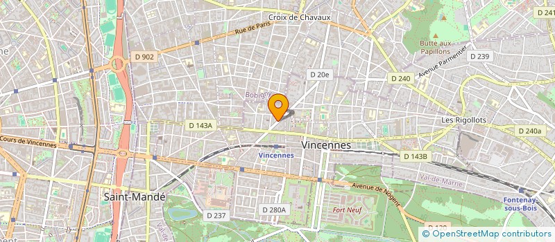 localisation de l'entreprise CABLL à VINCENNES