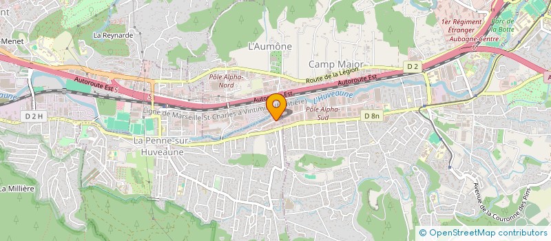 localisation de l'entreprise CABLOIDS  LA PENNE-SUR-HUVEAUNE