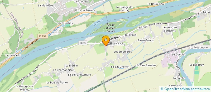 localisation de l'entreprise CABMED37520  LA RICHE