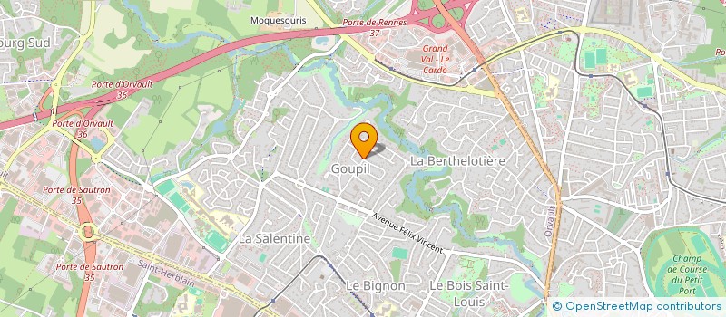 localisation de l'entreprise CABOCHE NET à ORVAULT