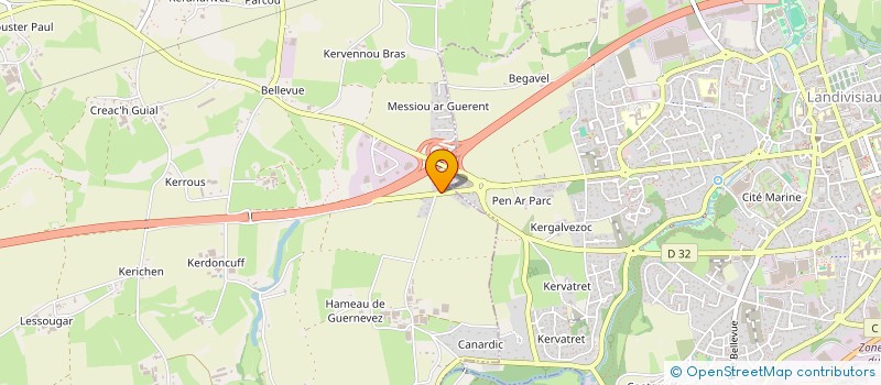 localisation de l'entreprise CABON AUTOMATISME CONCEPTION  BODILIS