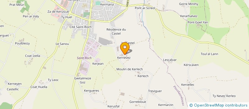 localisation de l'entreprise CABON KERNEVEZ à PLOUDALMEZEAU