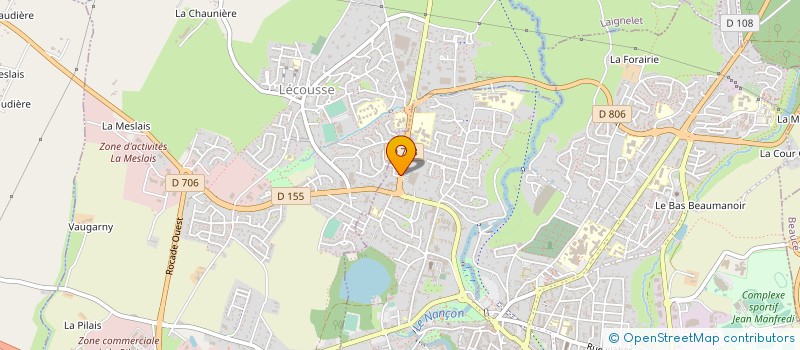 localisation de l'entreprise CABORTHO FOUGERES  FOUGERES