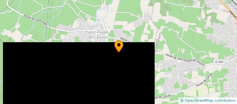 localisation de l'entreprise CABOSTEO  SAINT-PAULET-DE-CAISSON