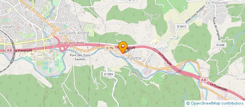 localisation de l'entreprise CABOSTEO CALAS GINOUX DODIN  LE THOLONET