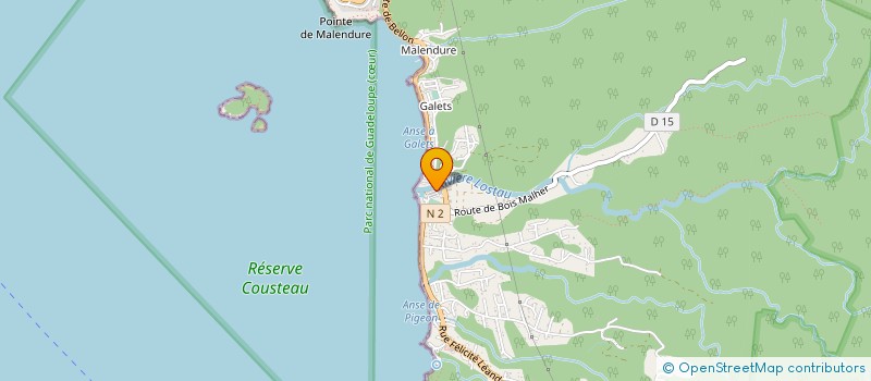 localisation de l'entreprise CABOUA GUADELOUPE MARTINIQUE GUYANE INVESTISSEMENTS à BOUILLANTE